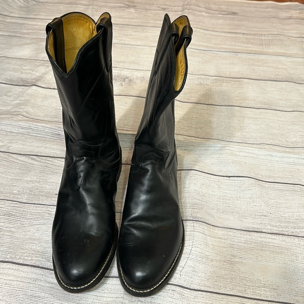 Classic Justin roper leather boots 10 D